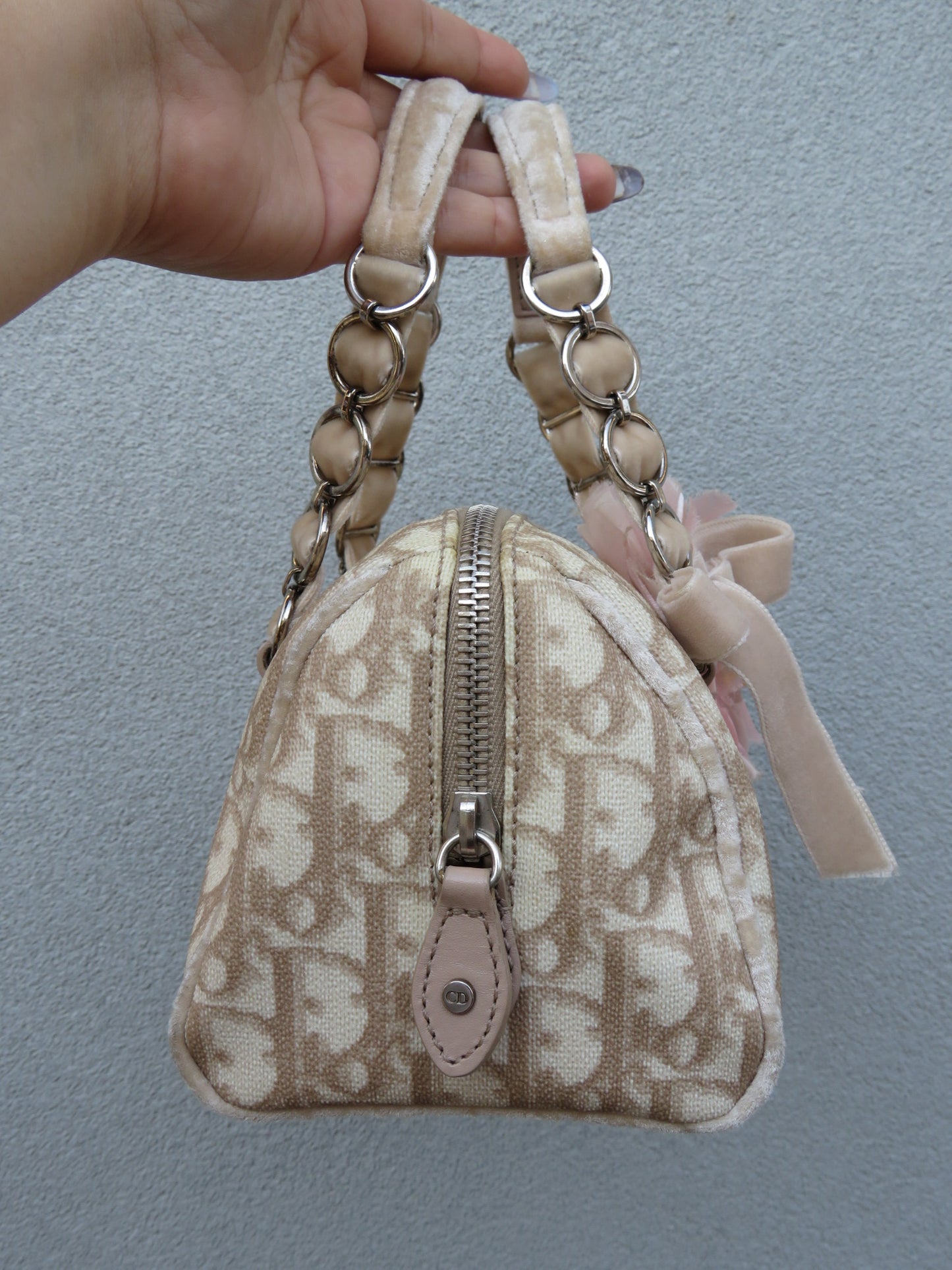 Authentic Dior “Diorissimo” Romantique Mini Barrel Bag