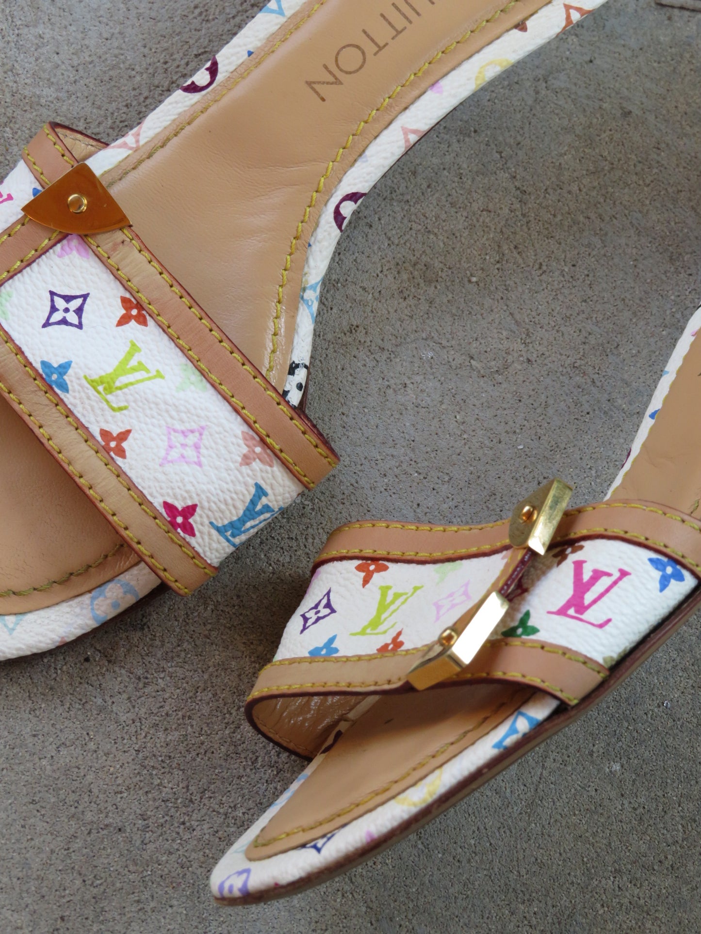 Authentic Louis Vuitton Murakami Kitten Heels