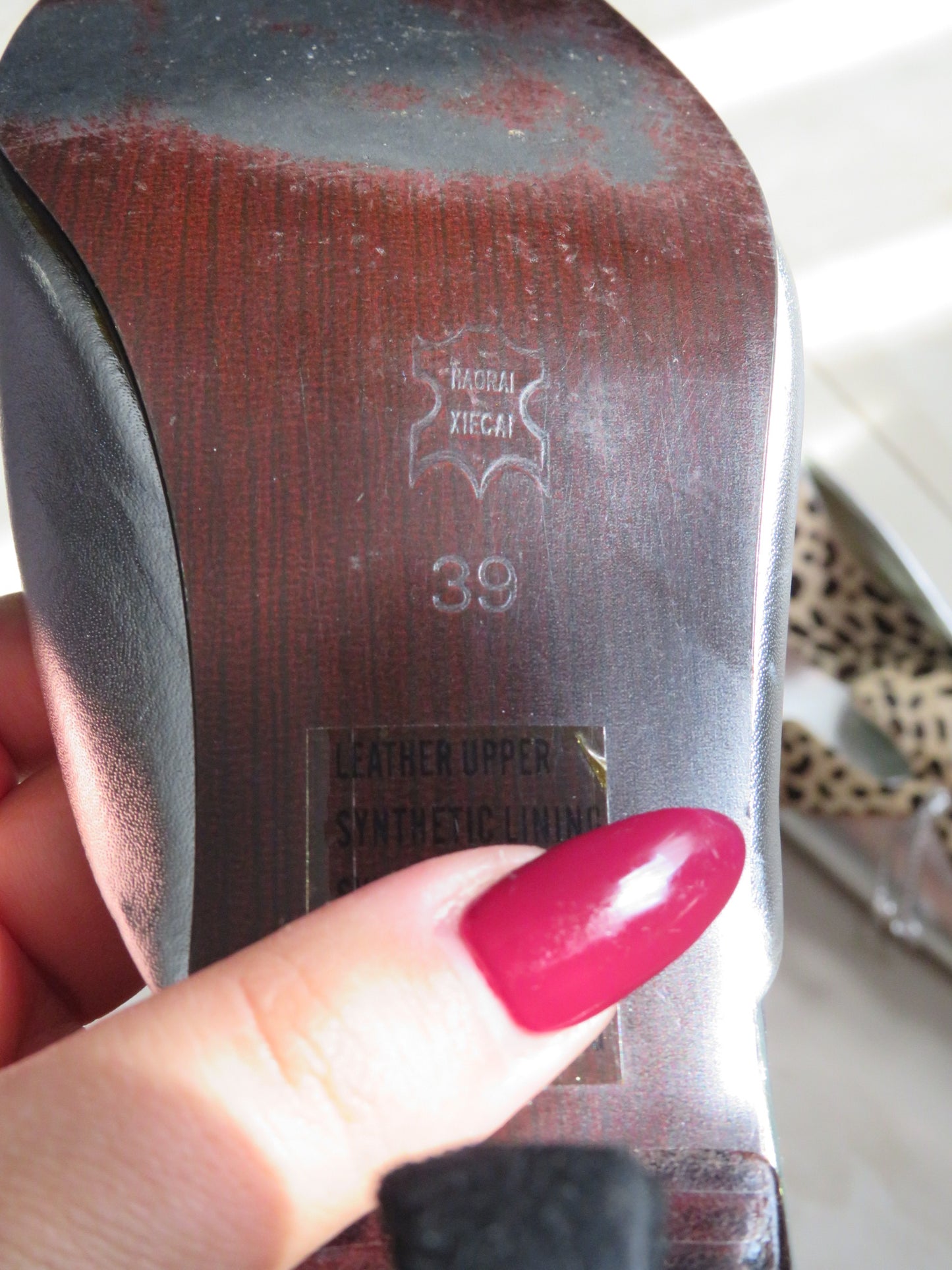 Silver Leopard Kitten Heel