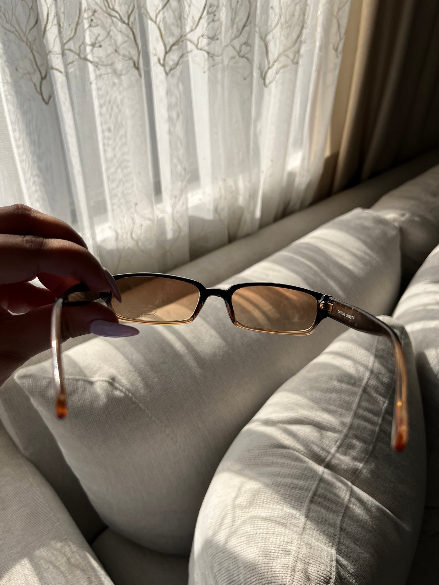 Mini Frames w/ Rhinestone Sunglasses