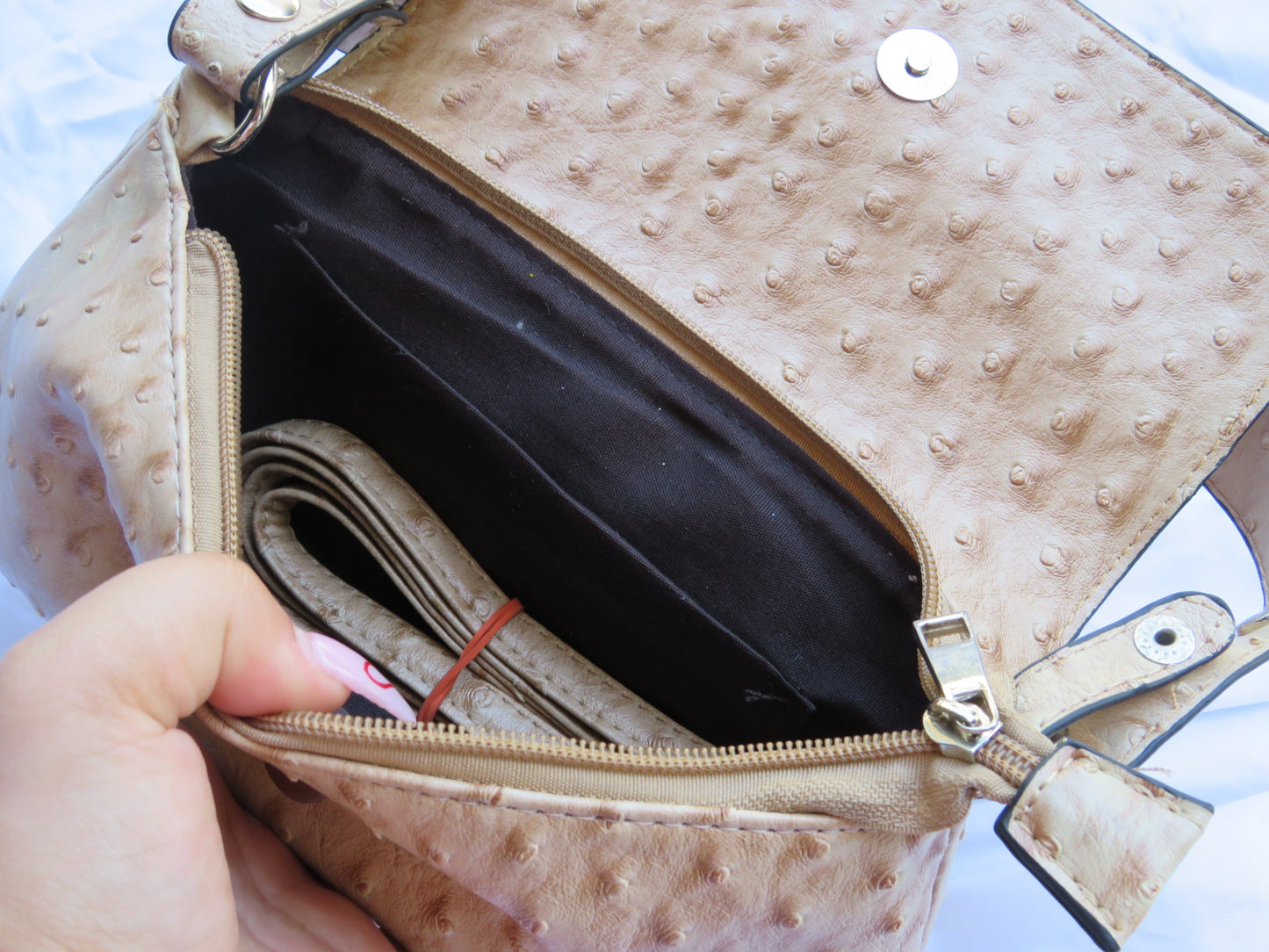 Ostrich Leather Bag