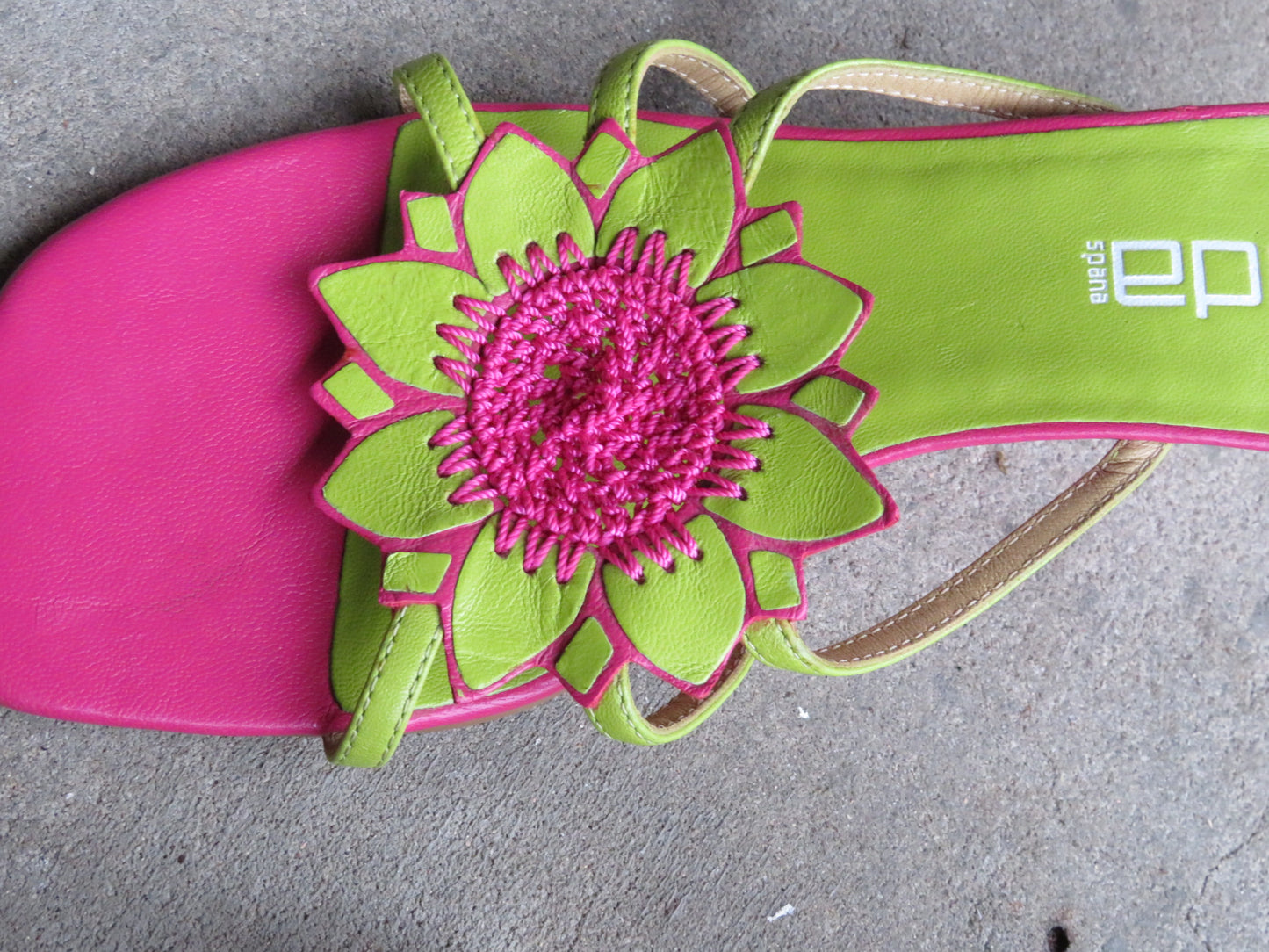 Embroidered Flower Wedges