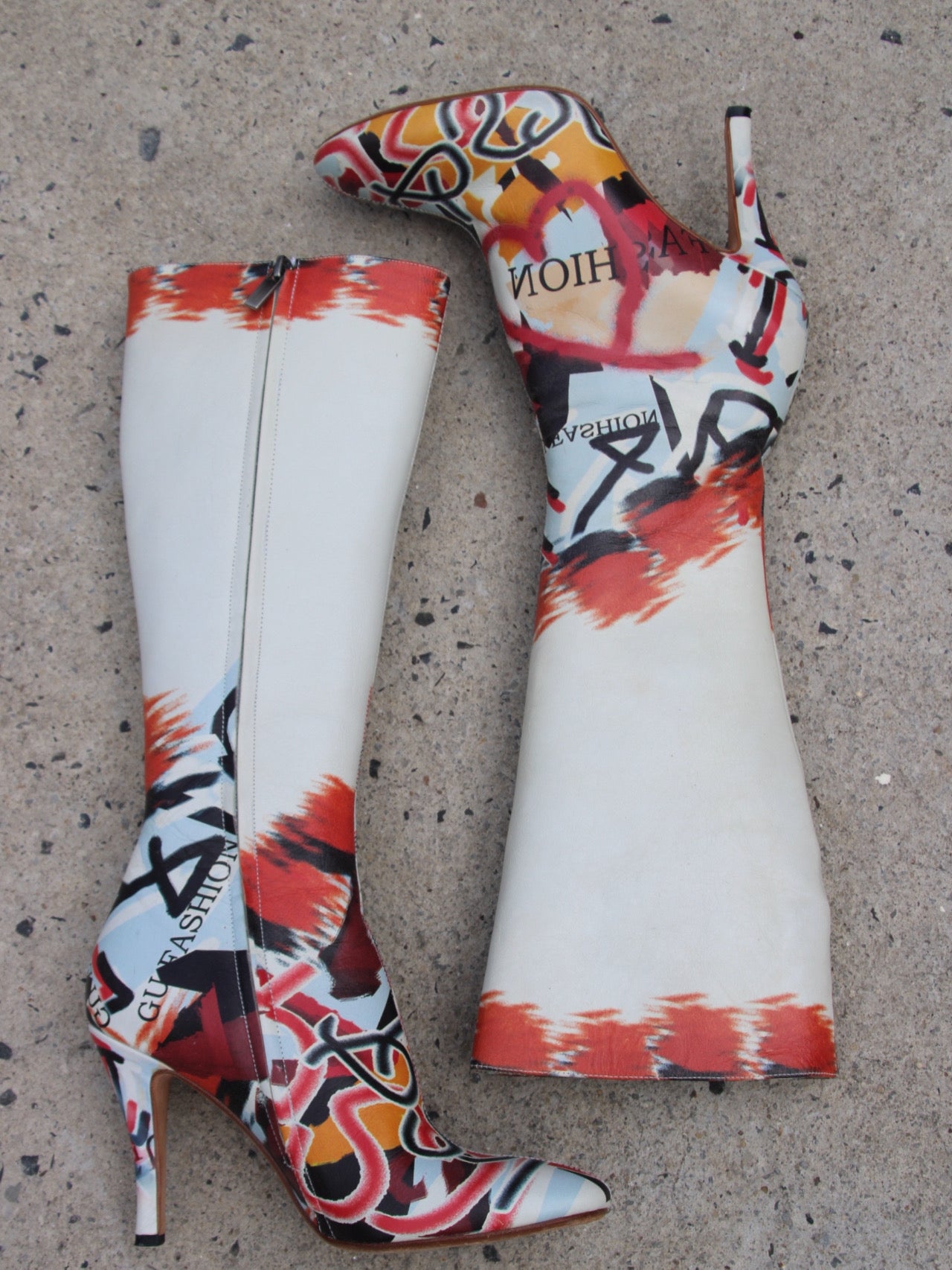 Graffiti Calf boots