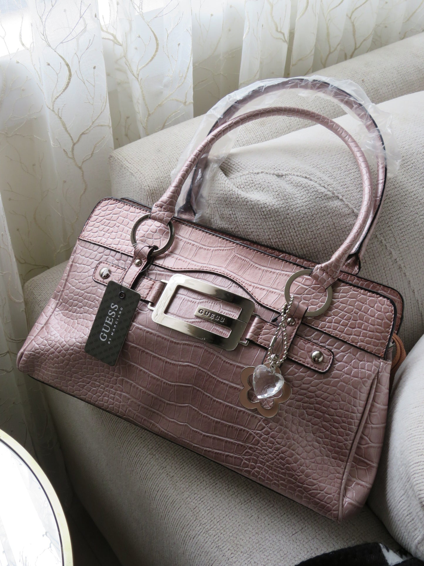 Guess Chrome Croc Bag