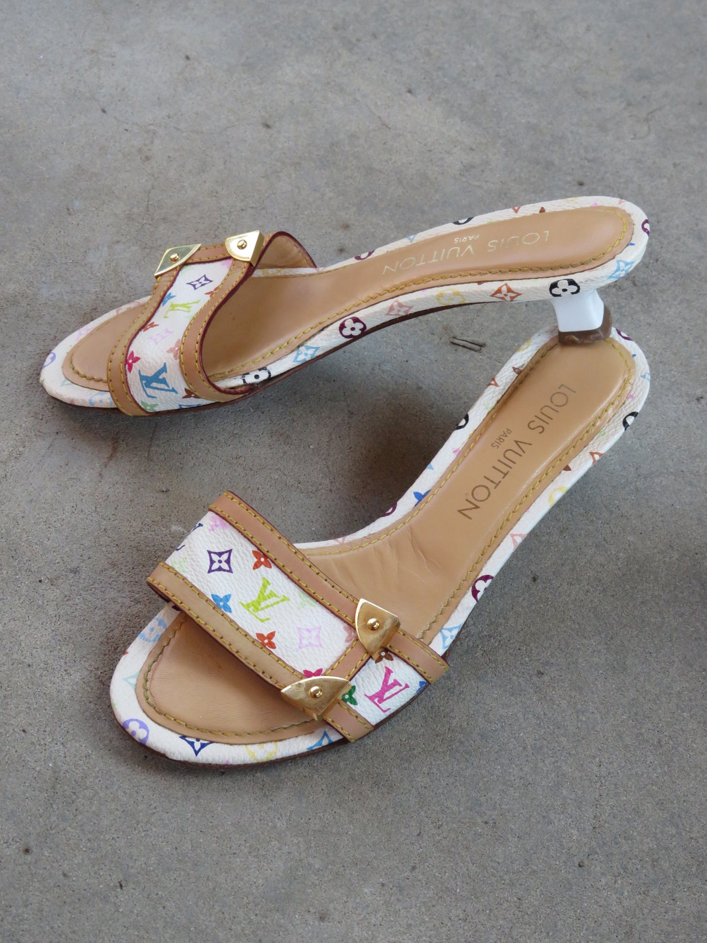 Authentic Louis Vuitton Murakami Kitten Heels