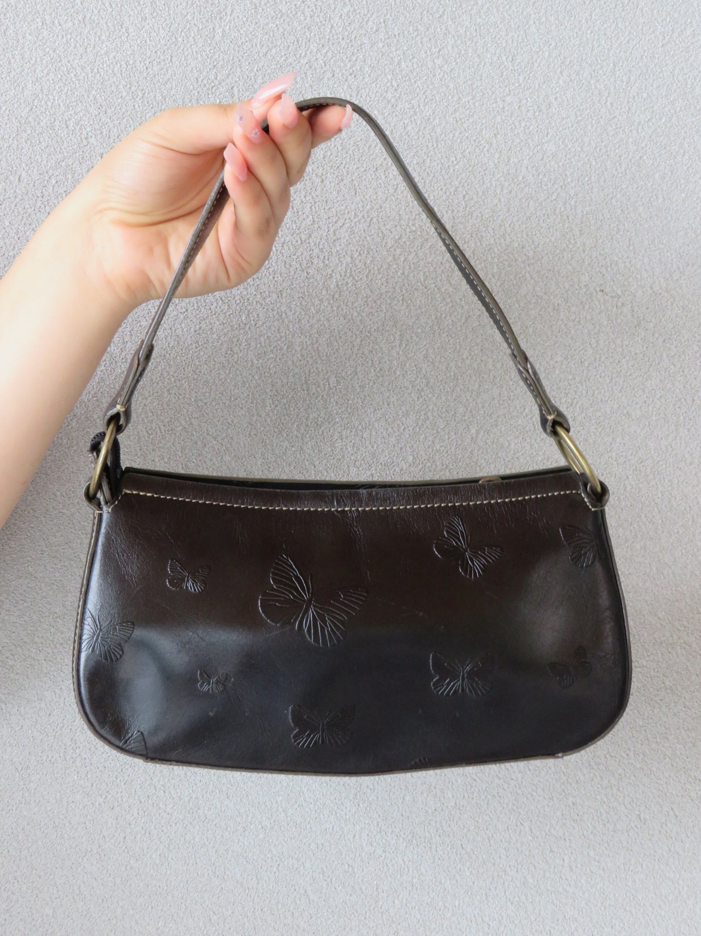 Butterfly embellished bag