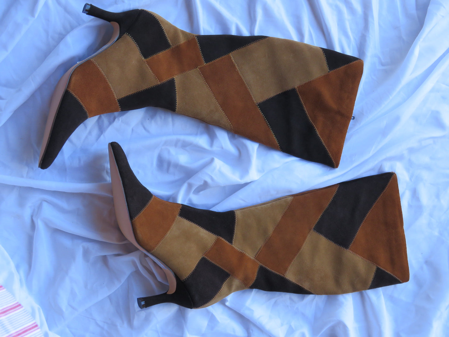 Patchwork Calf Boots