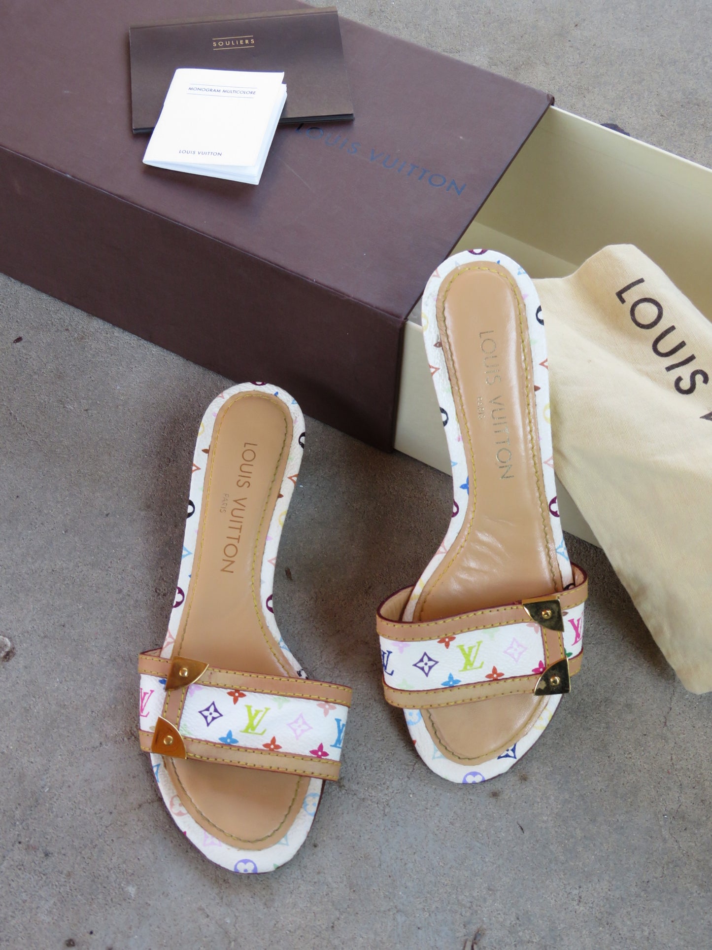 Authentic Louis Vuitton Murakami Kitten Heels