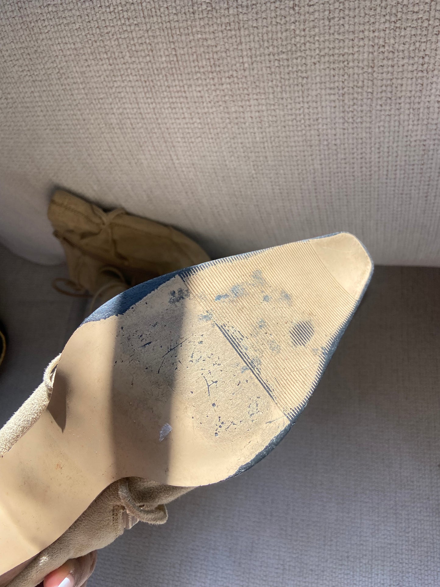 Strapped Suede Boots