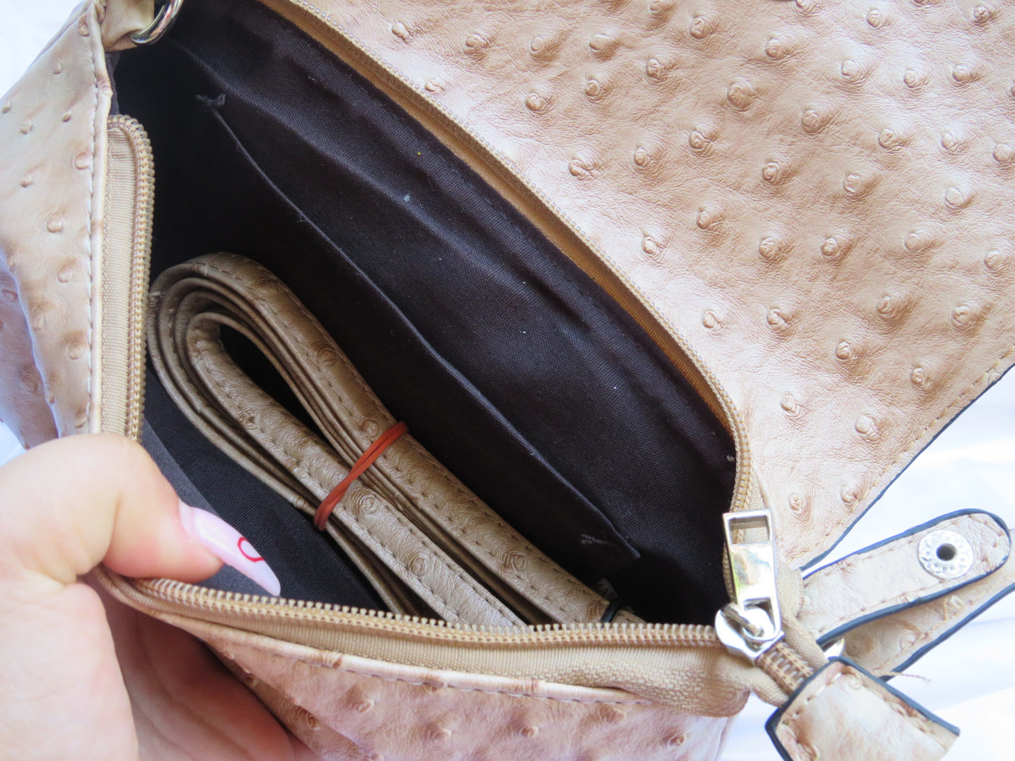 Ostrich Leather Bag