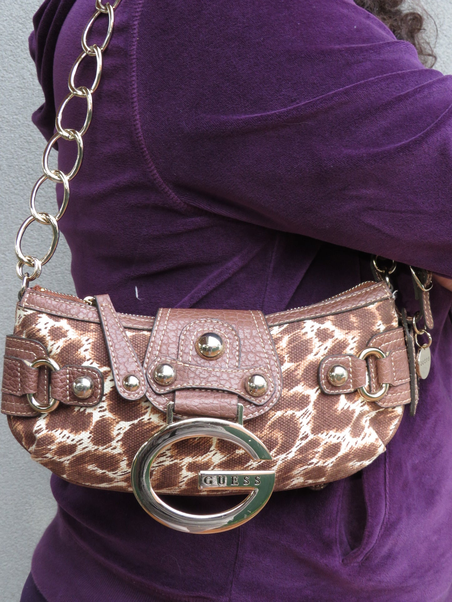 Guess Leopard Shoulder Bag