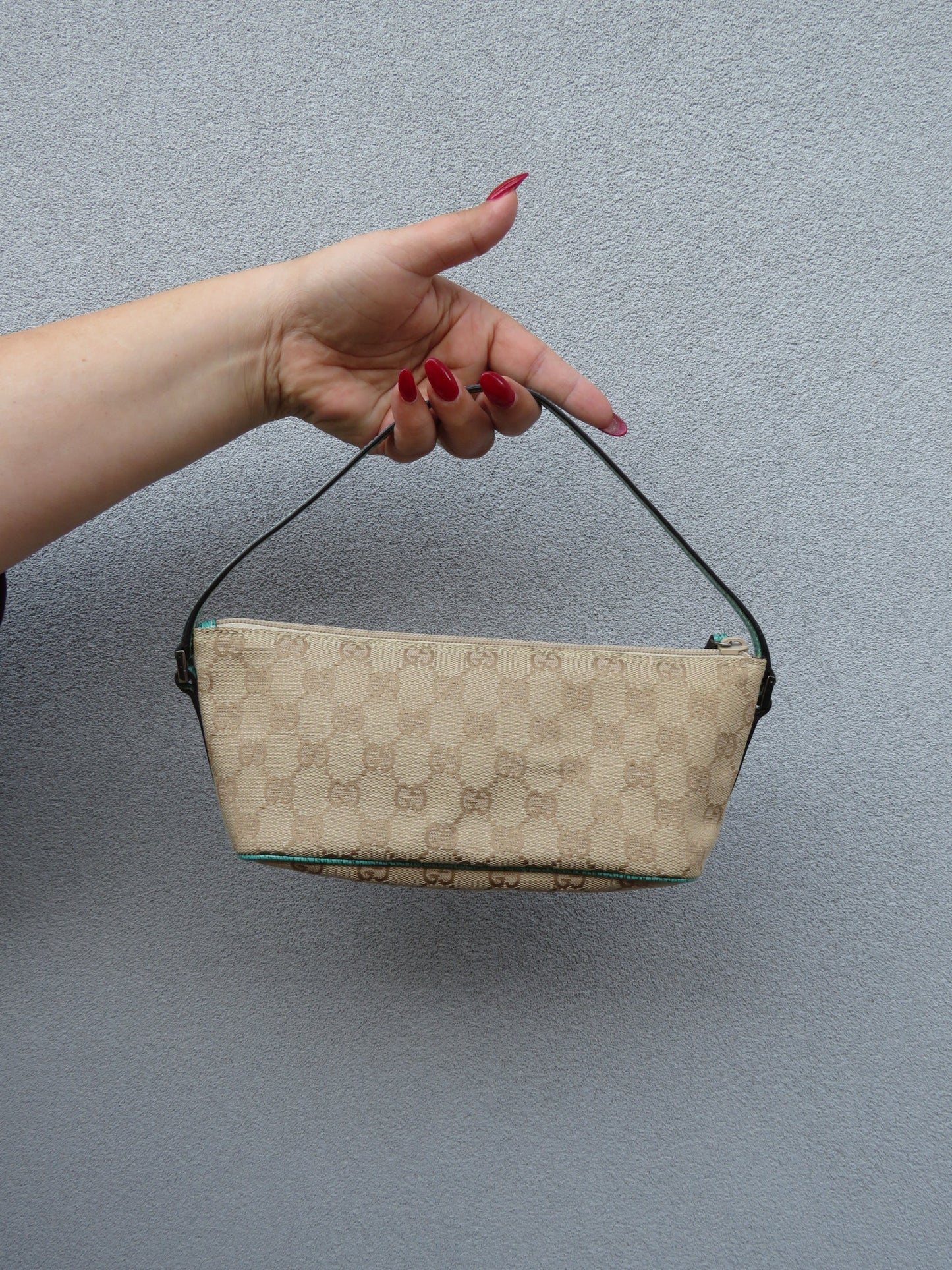 Authentic Gucci Monogram Mini Bag