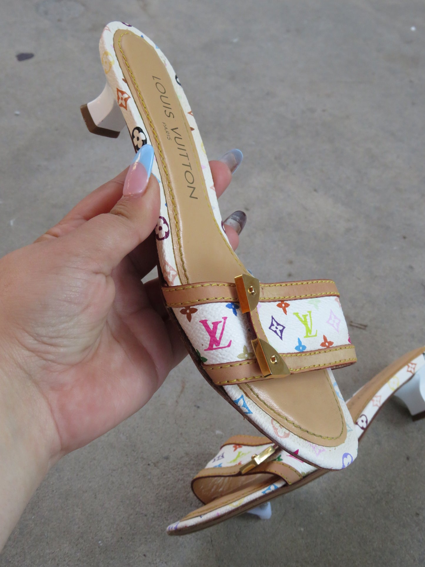 Authentic Louis Vuitton Murakami Kitten Heels
