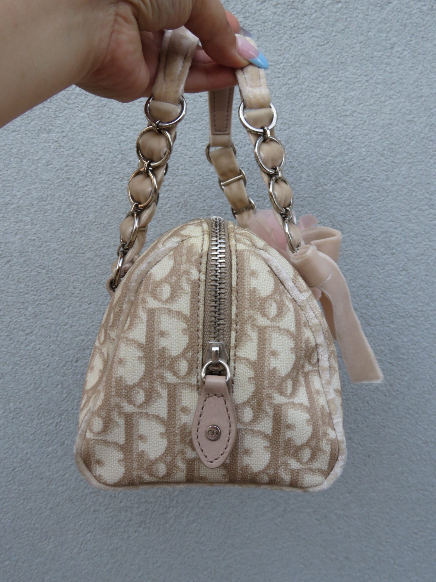 Authentic Dior “Diorissimo” Romantique Mini Barrel Bag