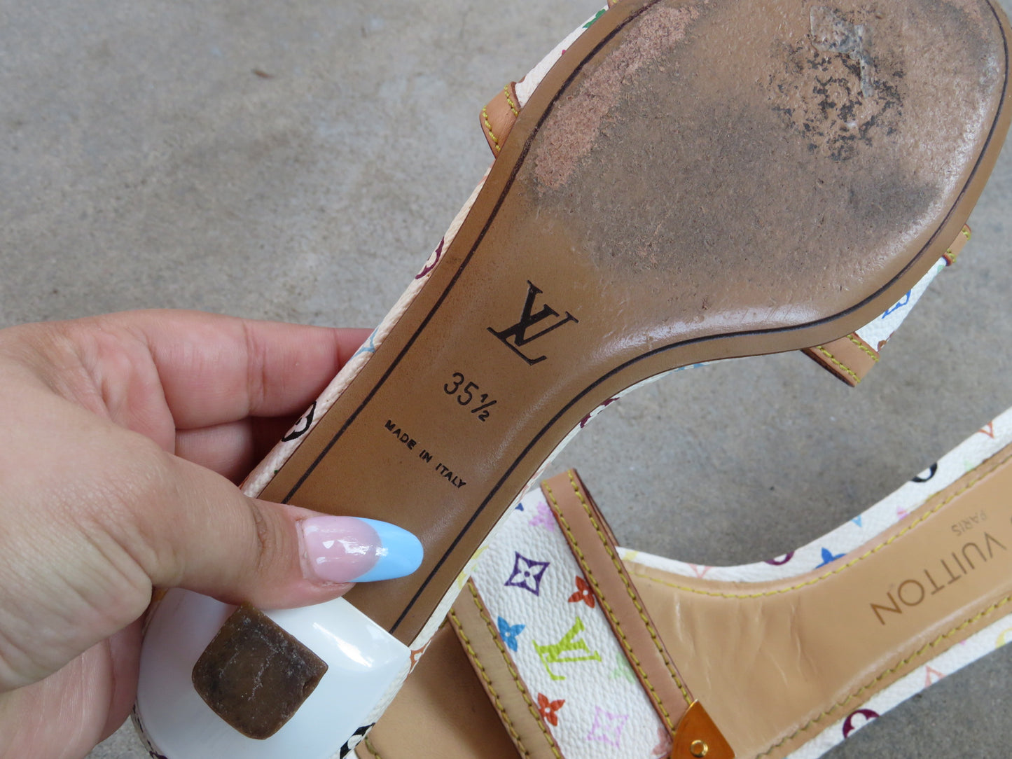 Authentic Louis Vuitton Murakami Kitten Heels