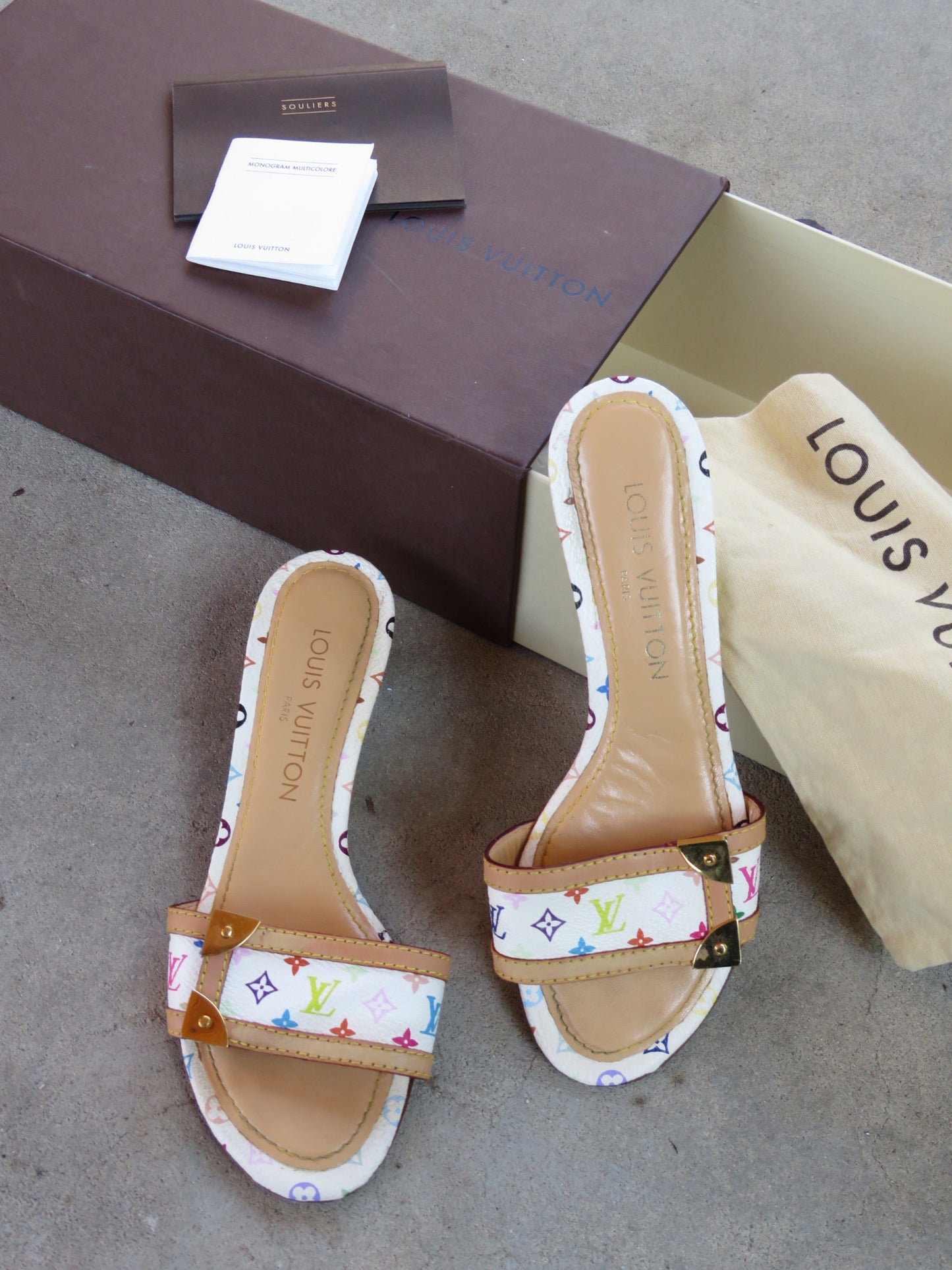 Authentic Louis Vuitton Murakami Kitten Heels