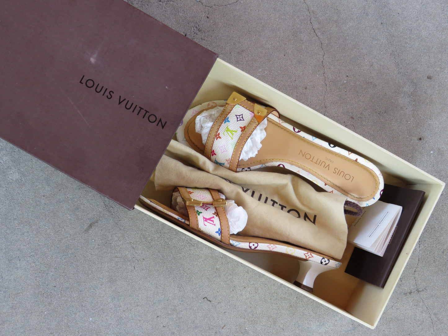 Authentic Louis Vuitton Murakami Kitten Heels