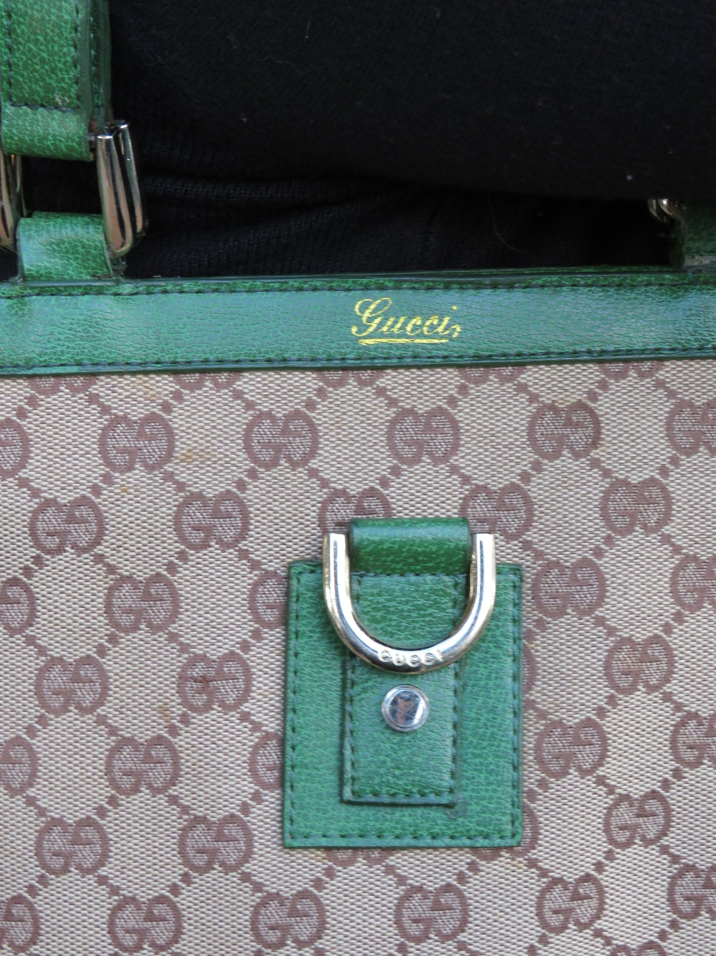 Bootleg Gucci Monogram Green Tote Bag