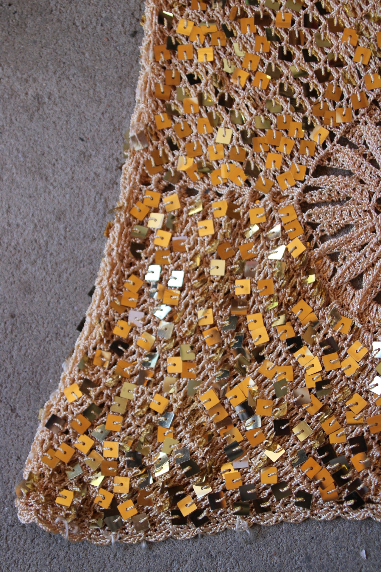 Gold Embellished Sequin Cami