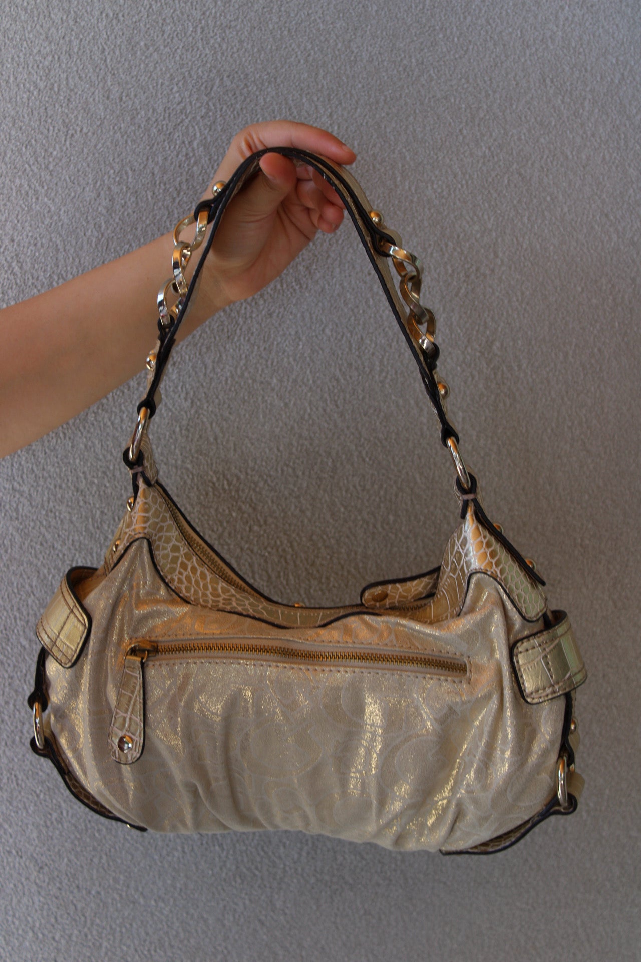 Vintage Metallic Guess Bag