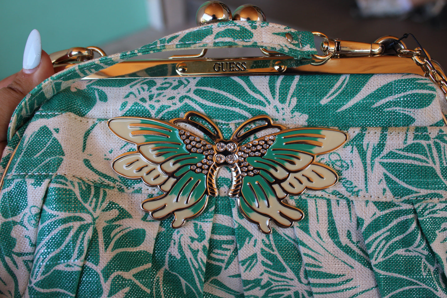 Embellished Butterfly Guess Bag