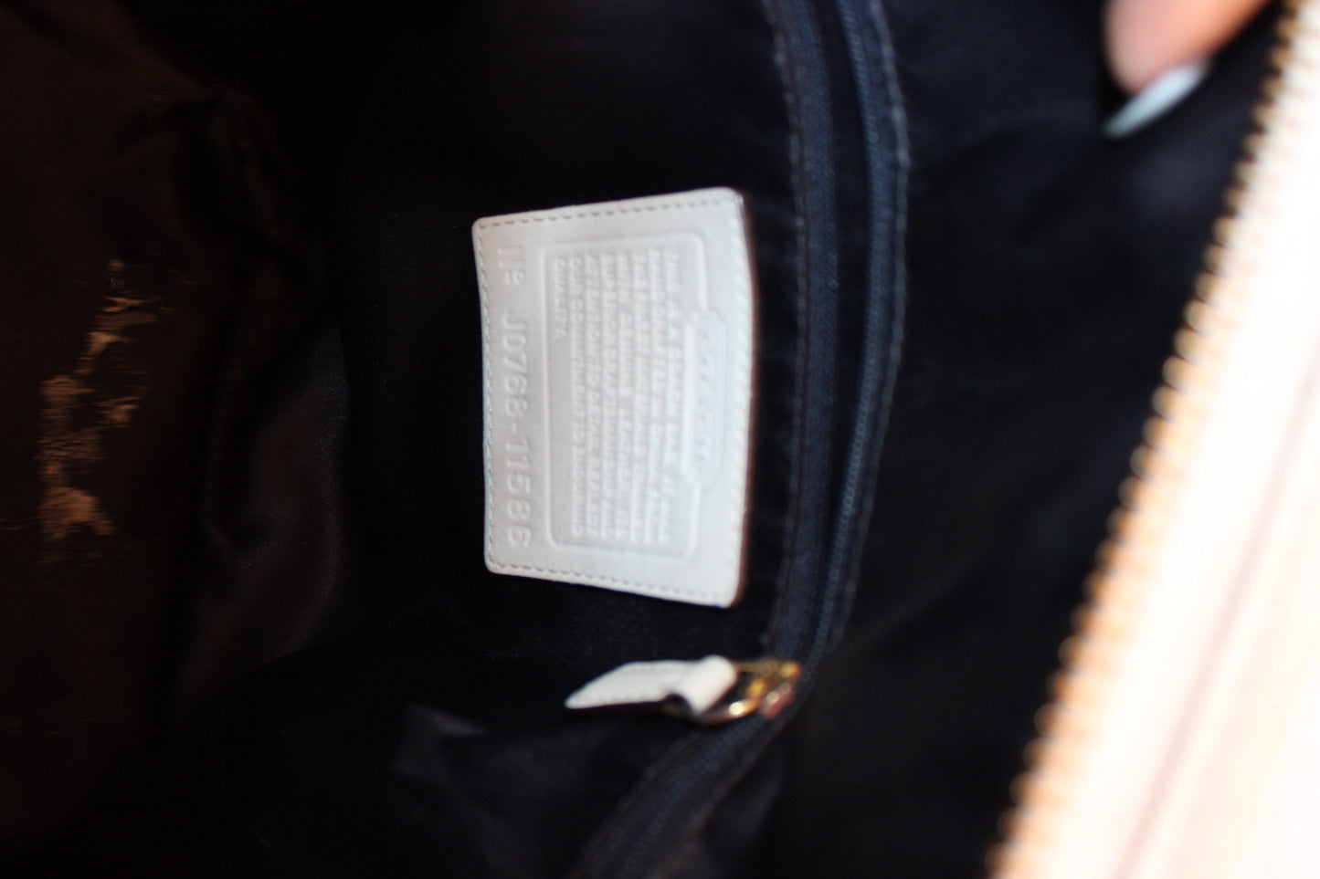 Monogram Denim Coach Bag
