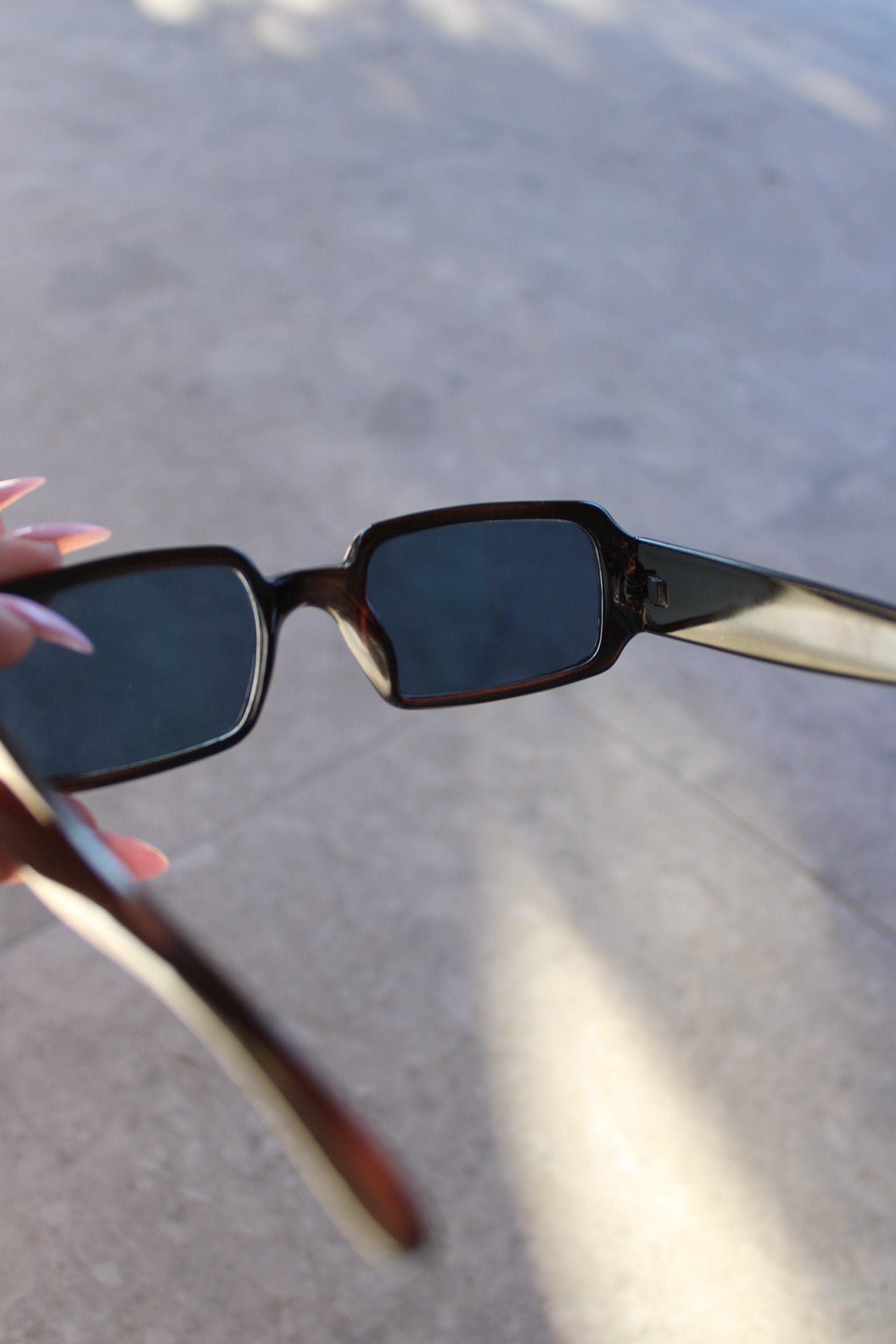 Blue Lense Square Sunglasses