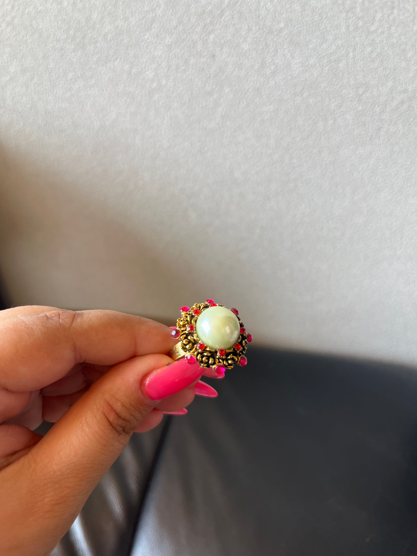 Blue Pearl Ring