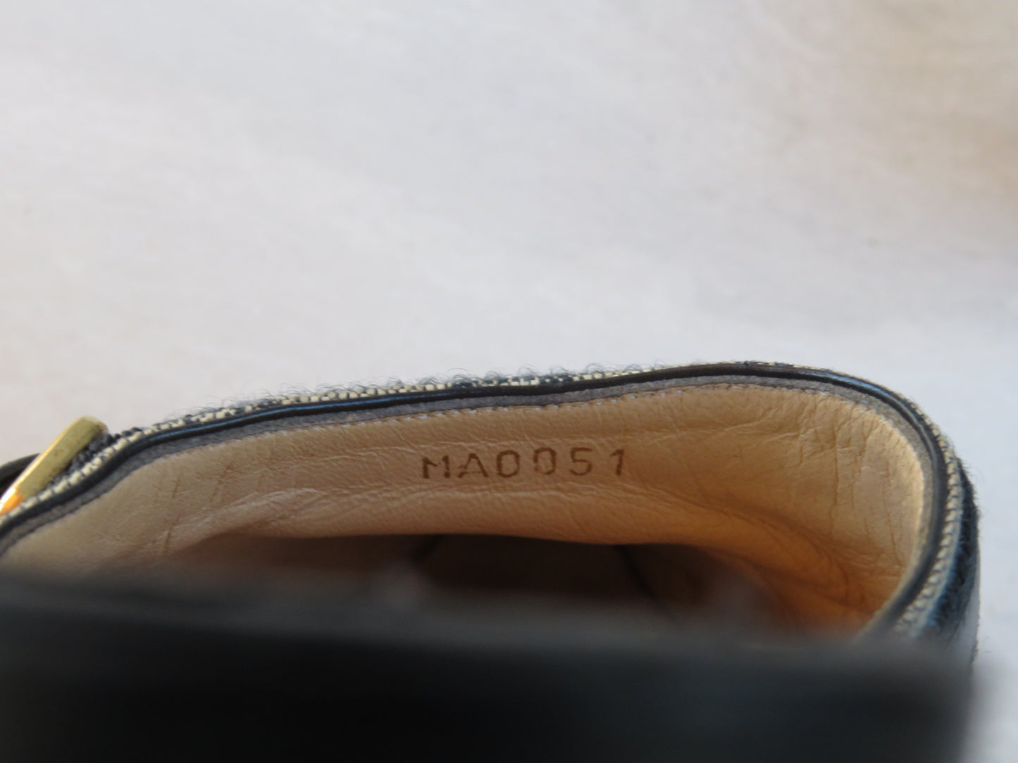 Louis Vuitton Mini Lin Monogram Canvas Pointed Mules