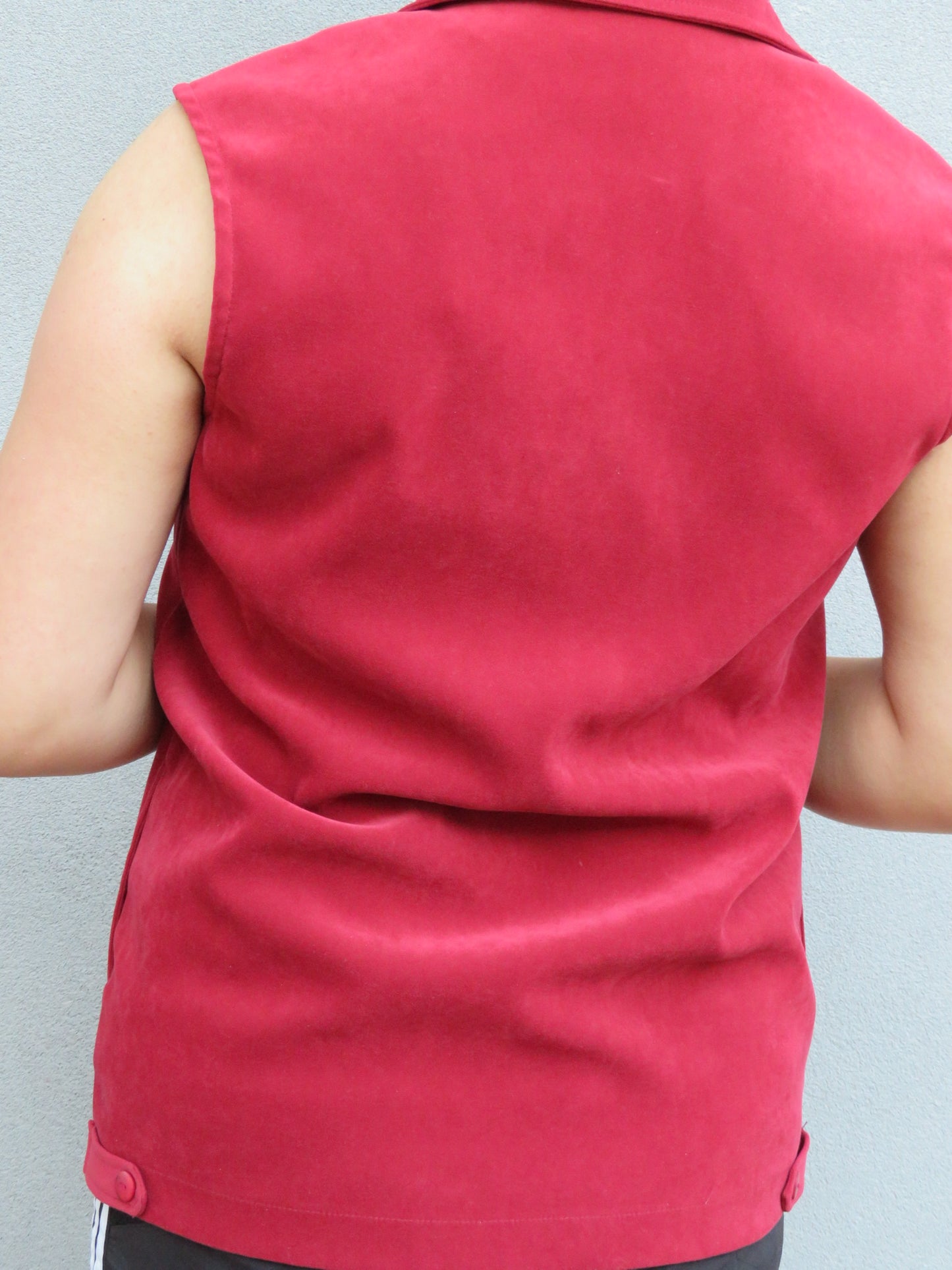 Red Zipper Vest