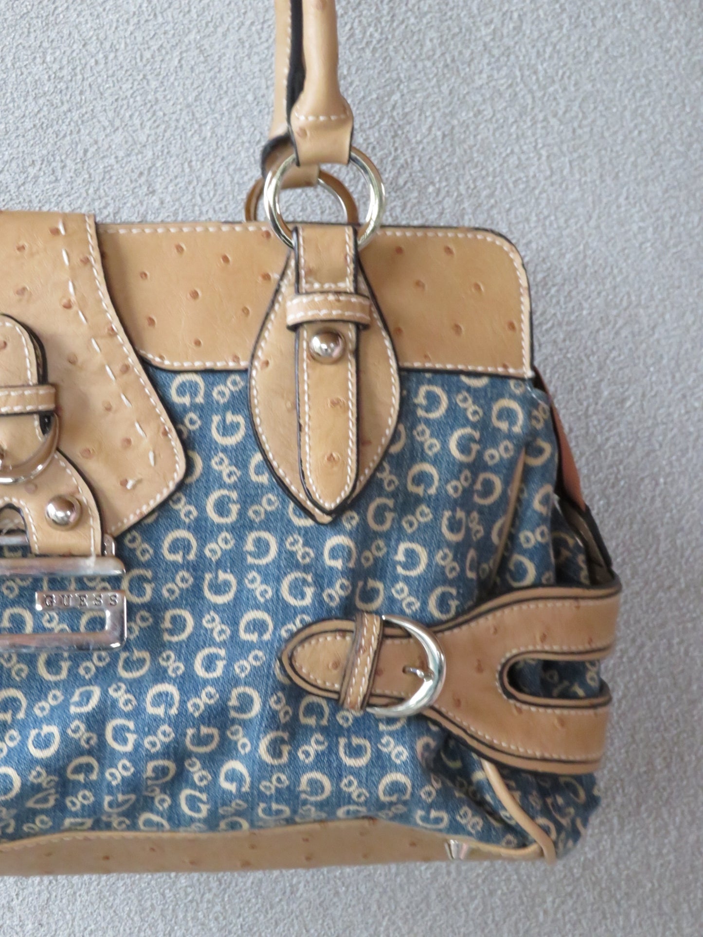 Monogram Guess Denim Bag
