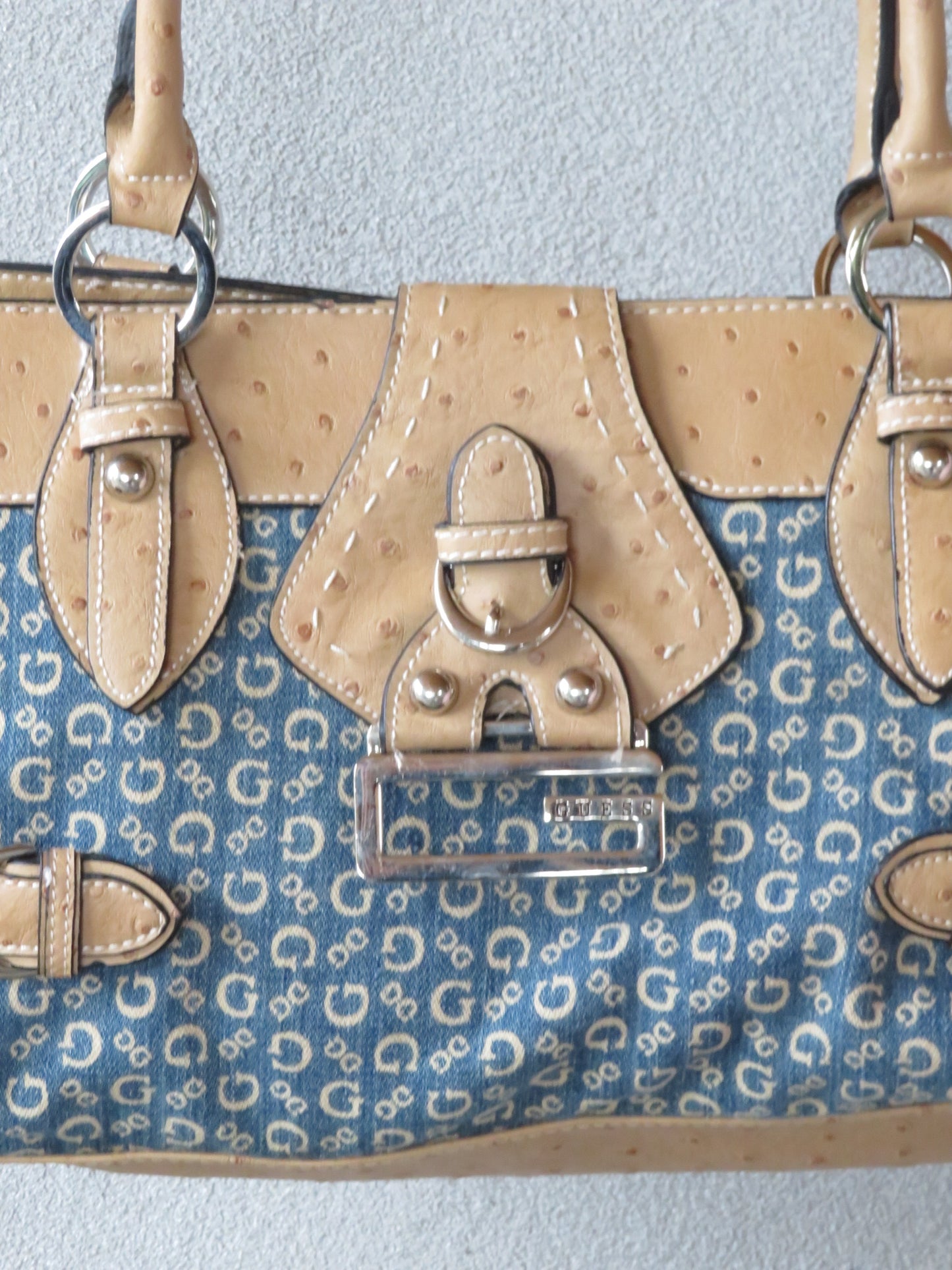 Monogram Guess Denim Bag
