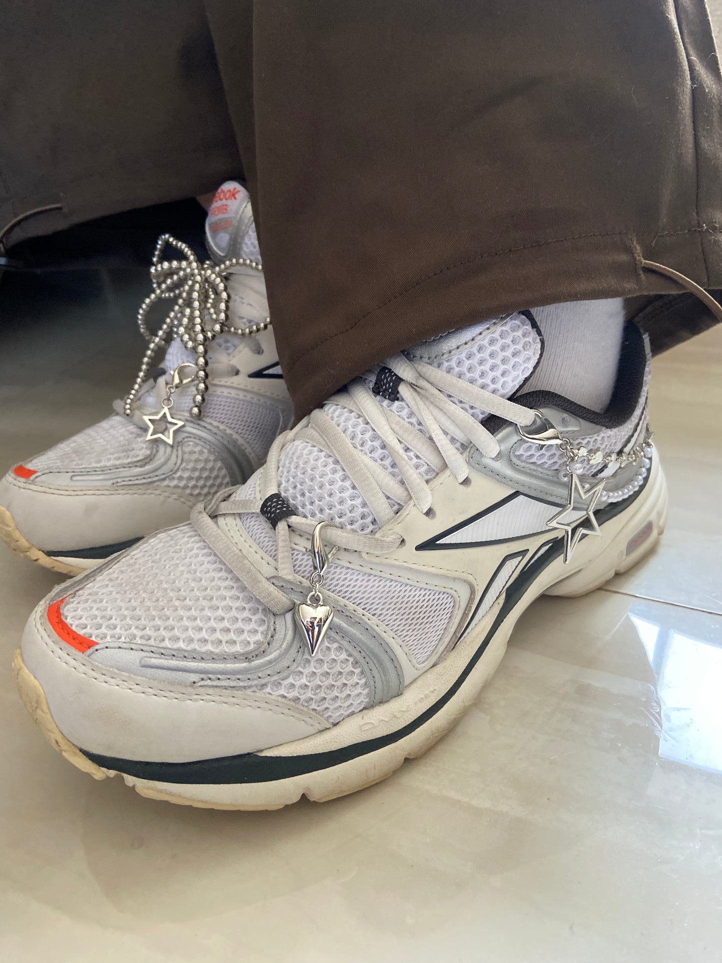 Silver Bow Shoe Accessory Bundle