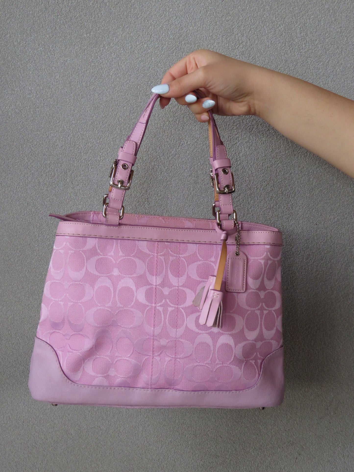 RARE Pink Coach Monogram Bag