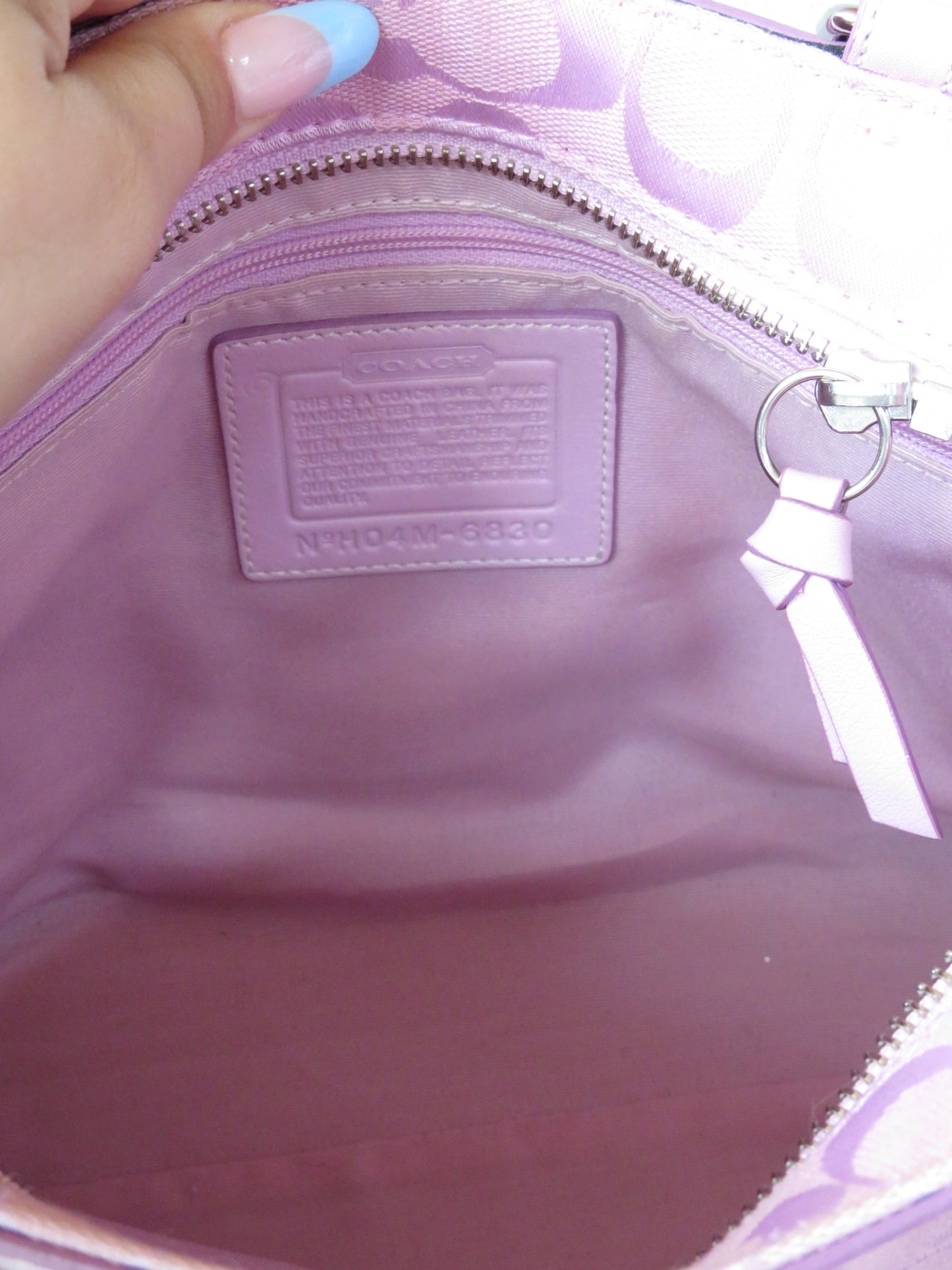 RARE Pink Coach Monogram Bag