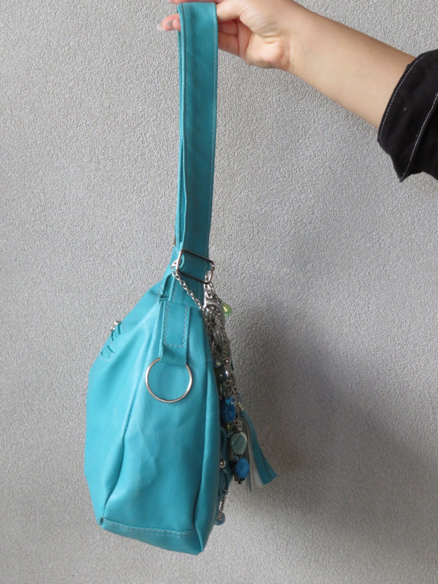 Turquoise Blue Chain Bag