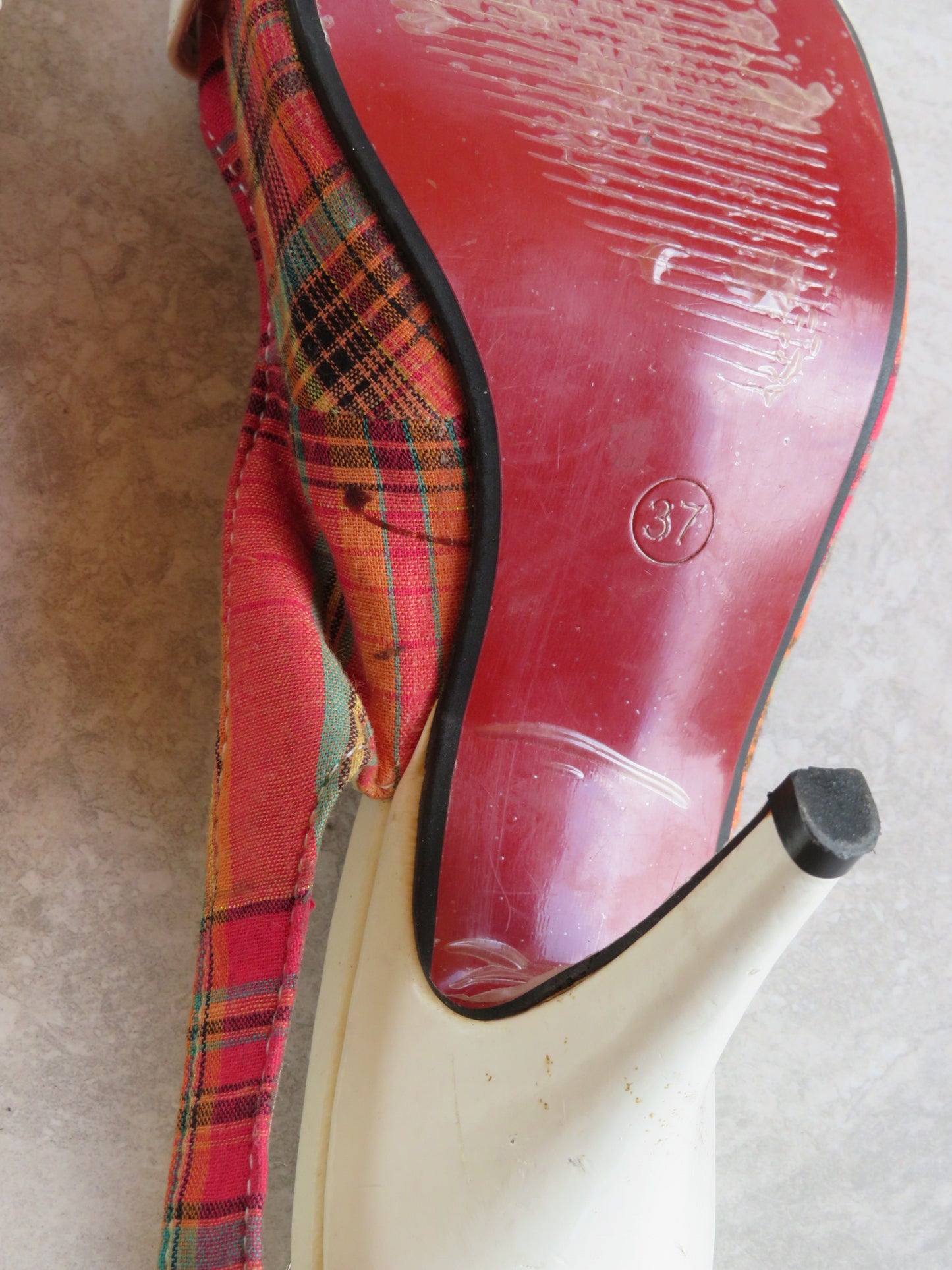 Vintage Tartan Heels