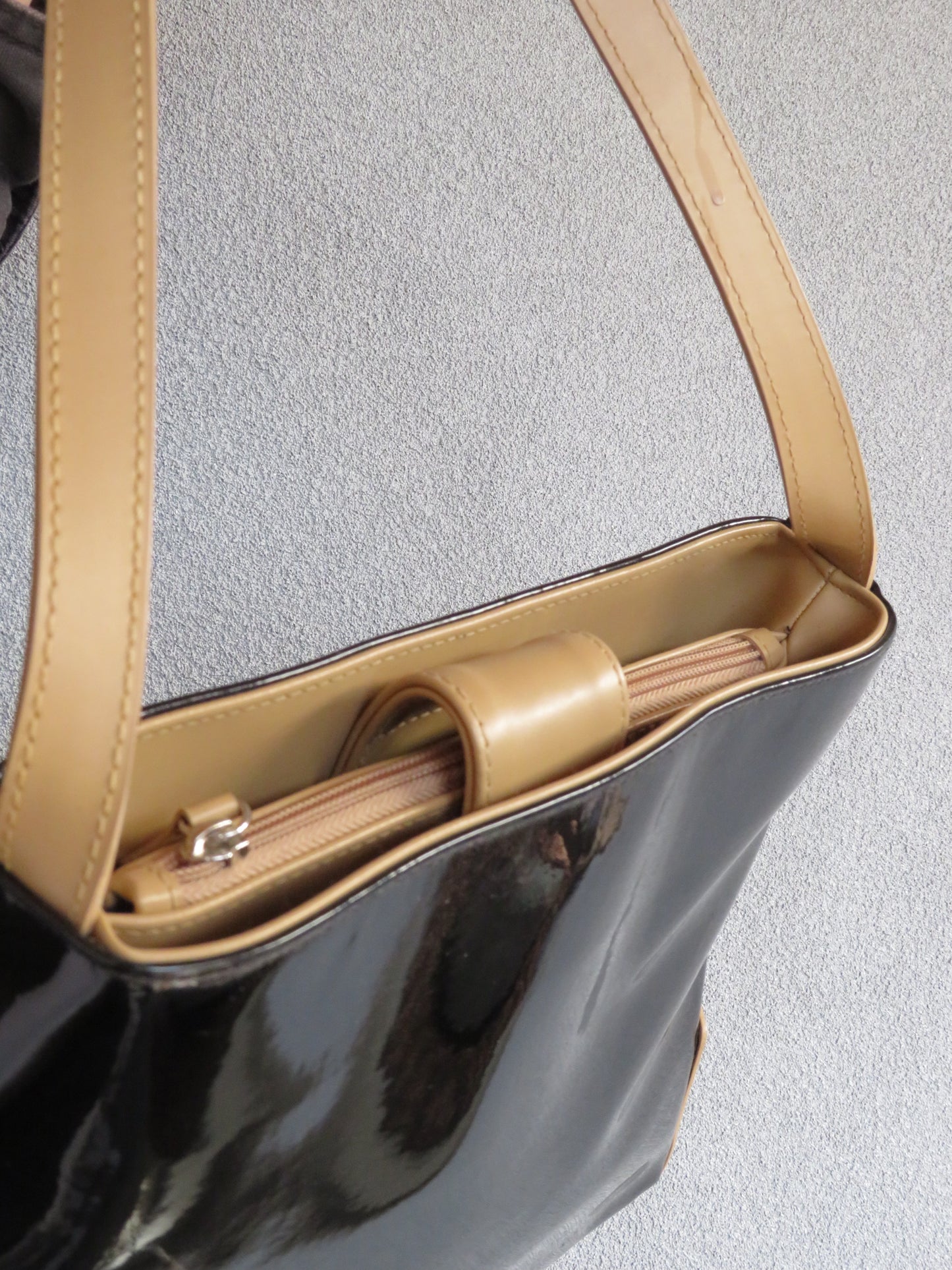 Black and Tan Shoulder Bag