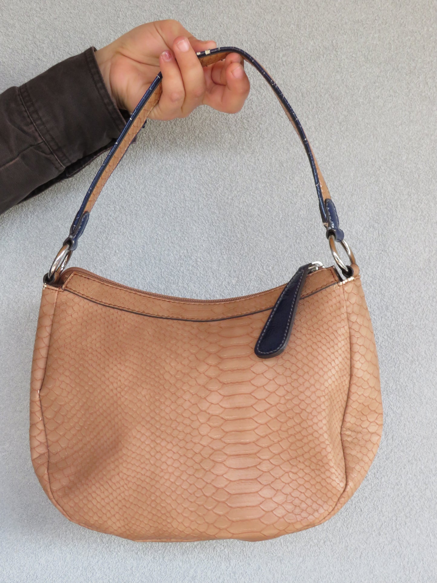 Guess Beige & Blue Shoulder Bag