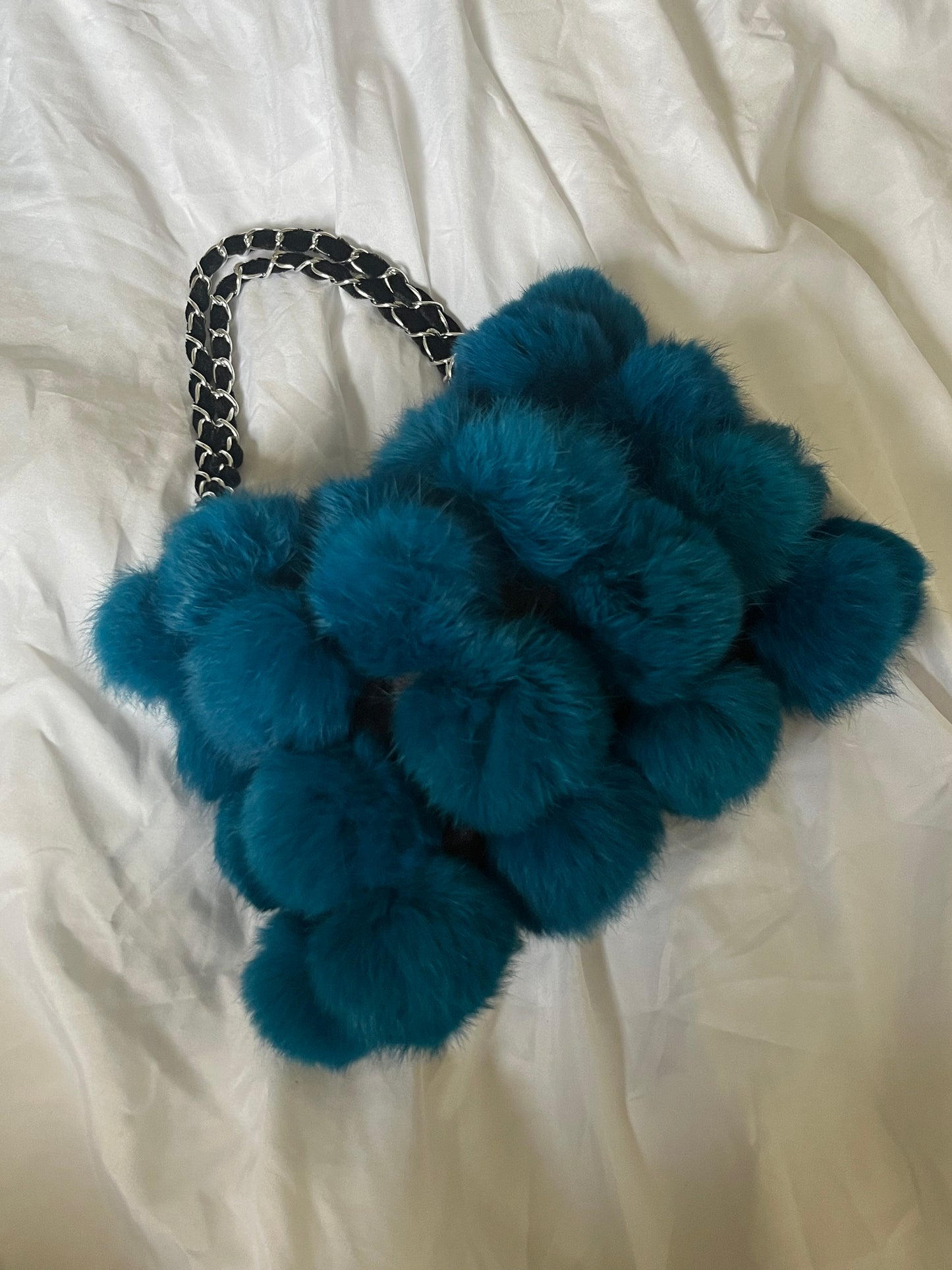 Fur Blue Bag