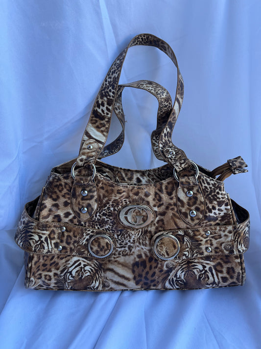 G Leopard Shoulder Bag