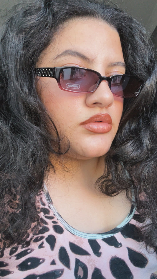Pink Ombre Dimond Sunglasses