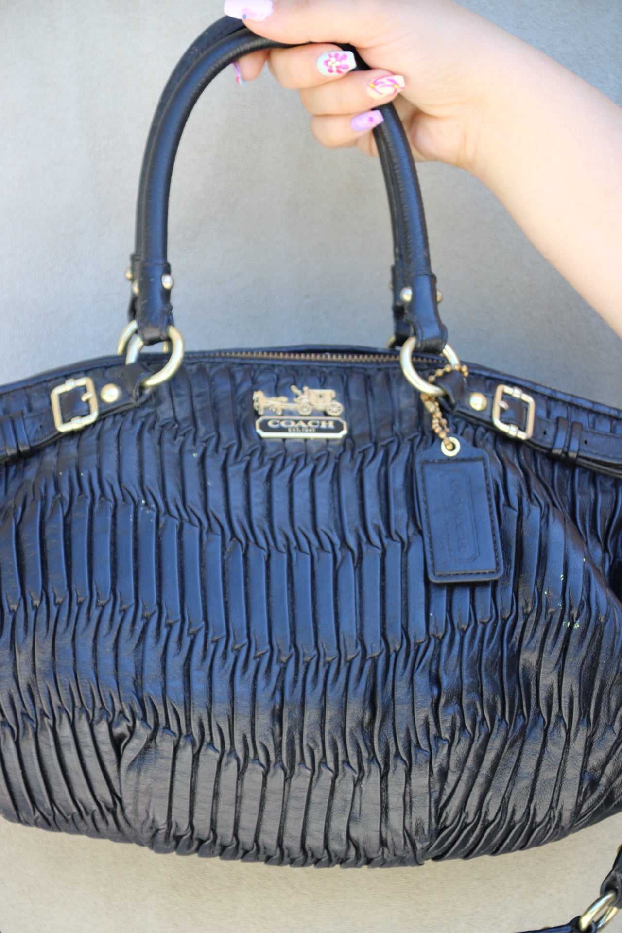 Coach Madison Gathered Leather Sophia Bag