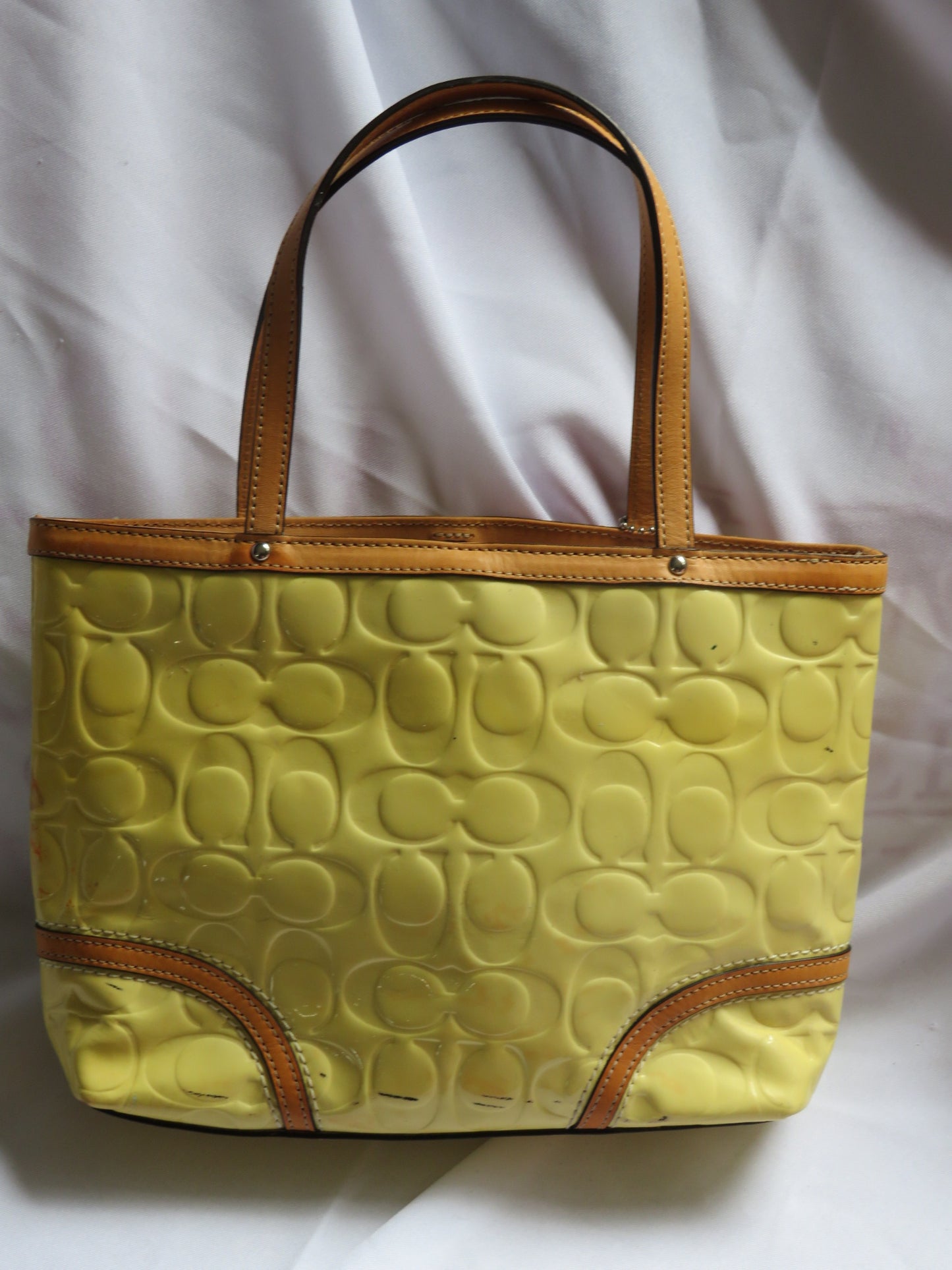 Yellow Coach Tote Bag