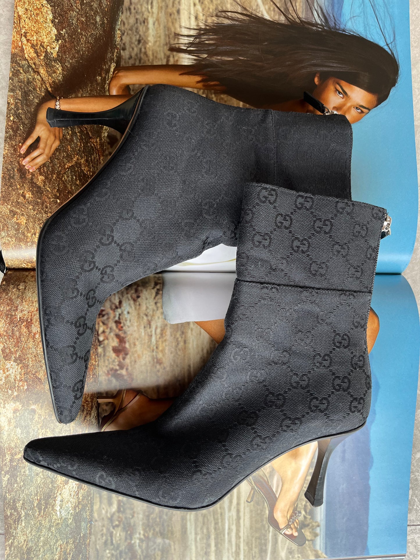 Monogram Gucci Boots