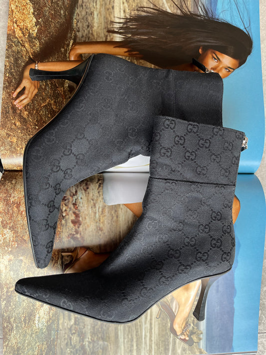 Monogram Gucci Boots