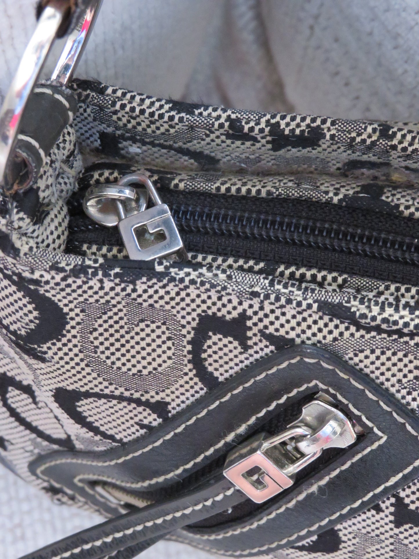 Black Monogram Guess Bag