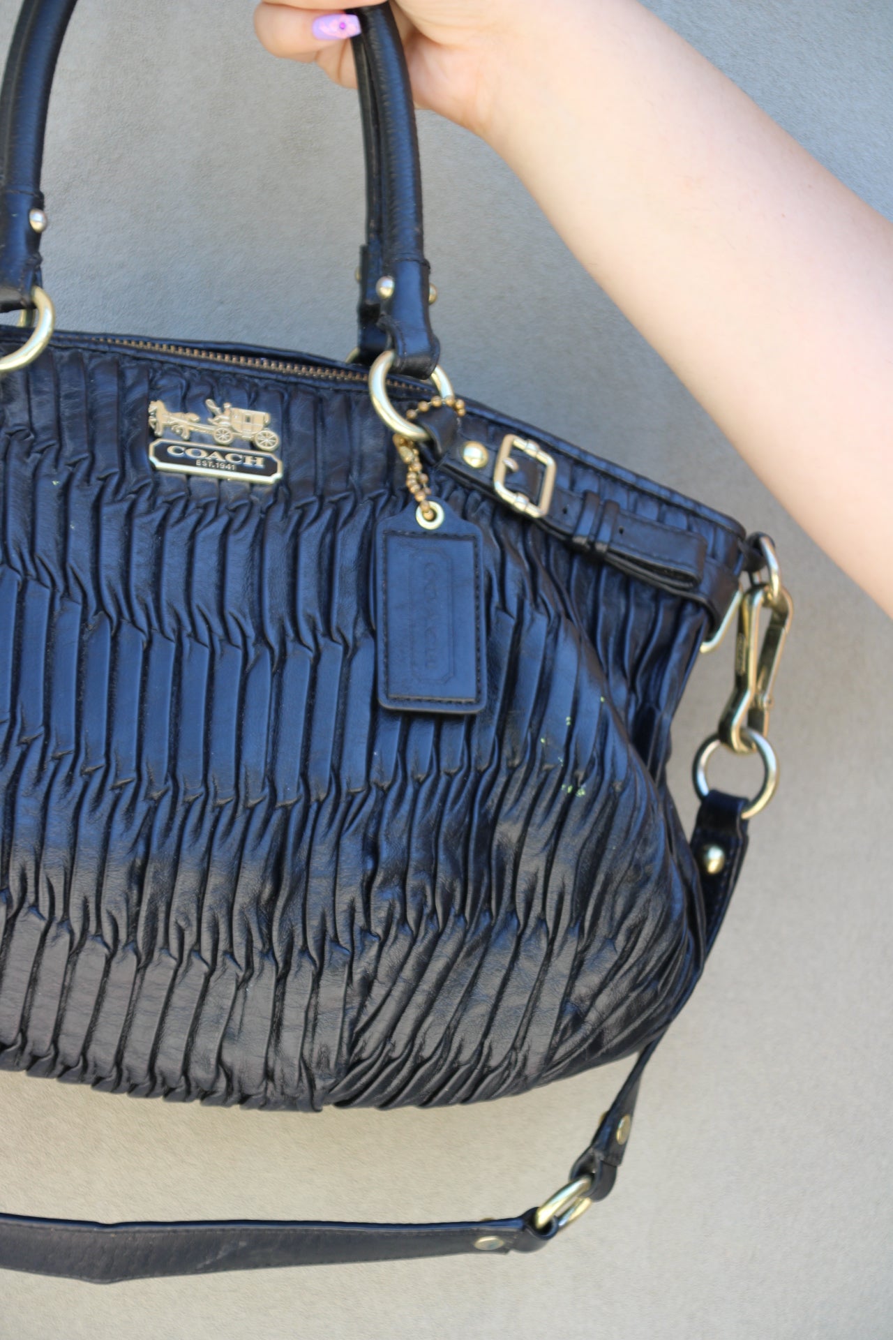Coach Madison Gathered Leather Sophia Bag