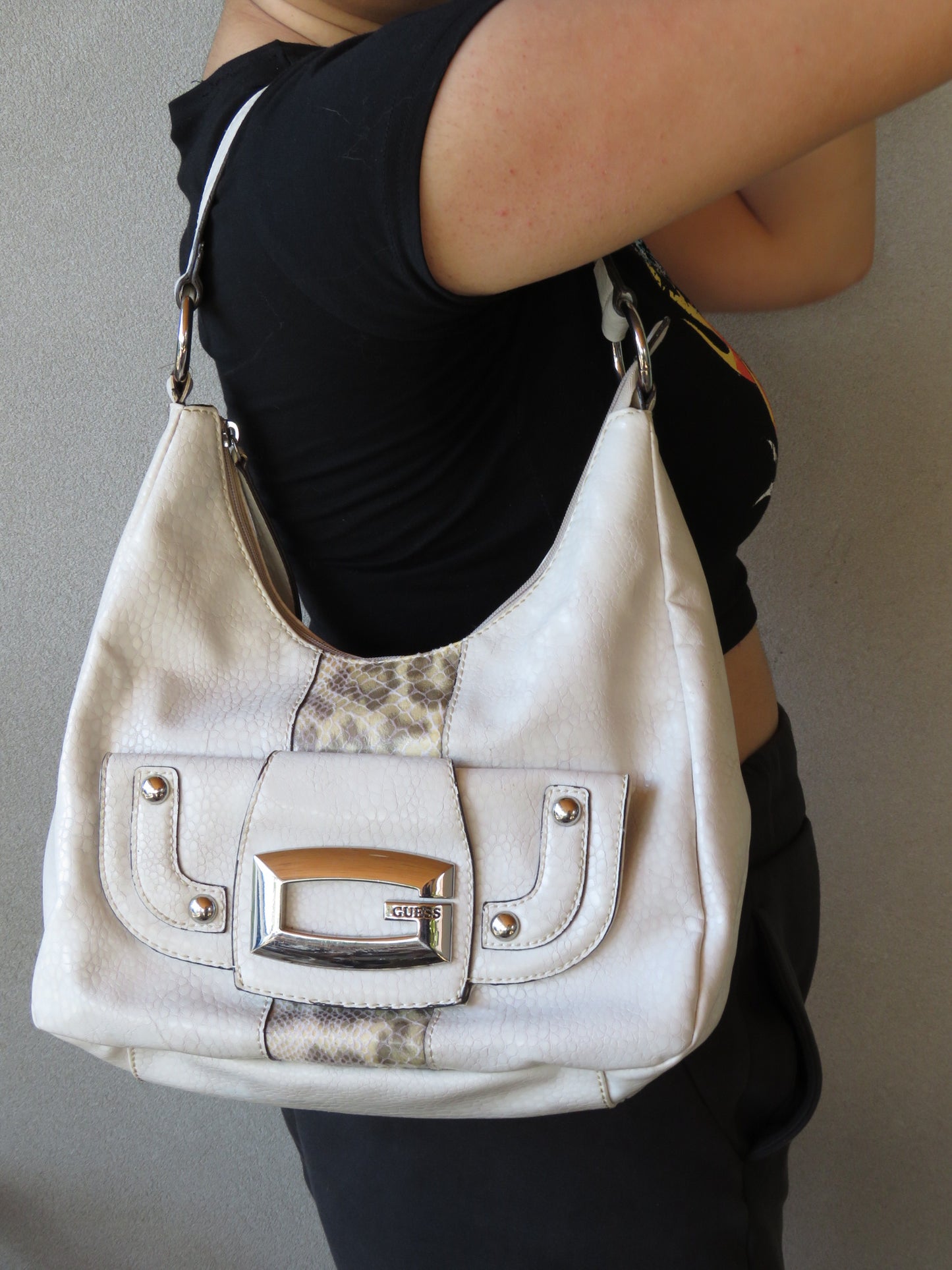 Guess White Bag
