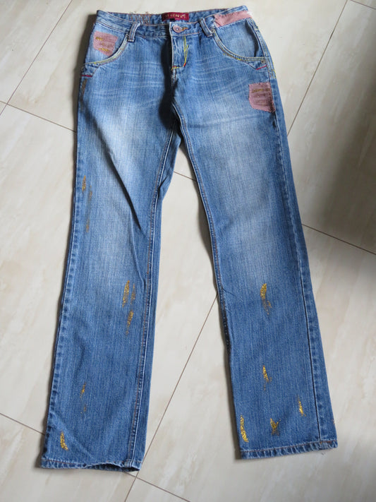 Vintage Embellished Denim Jeans